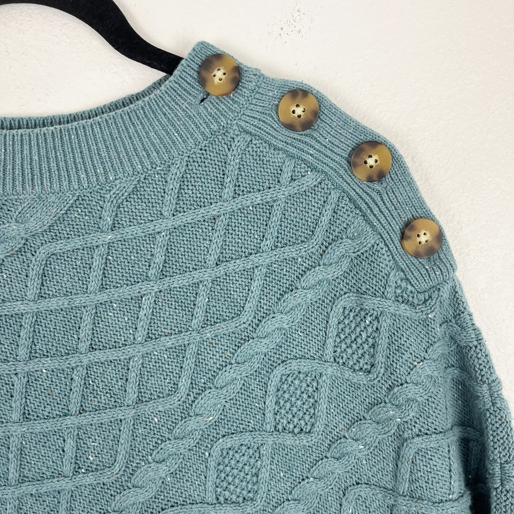J.Jill Cable Knit Poncho Sz: S-L - Picture 5 of 8